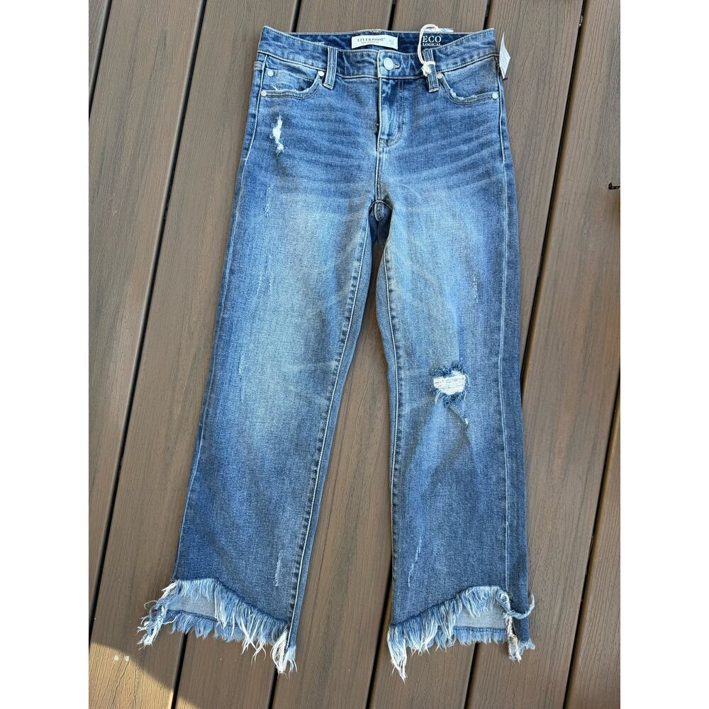 Liverpool Los Angeles Ecofriendly Bootcut Crop Jeans